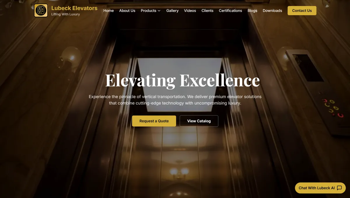 Lubeck Elevators Ecosystem — Logistics & Technician Dispatch Suite