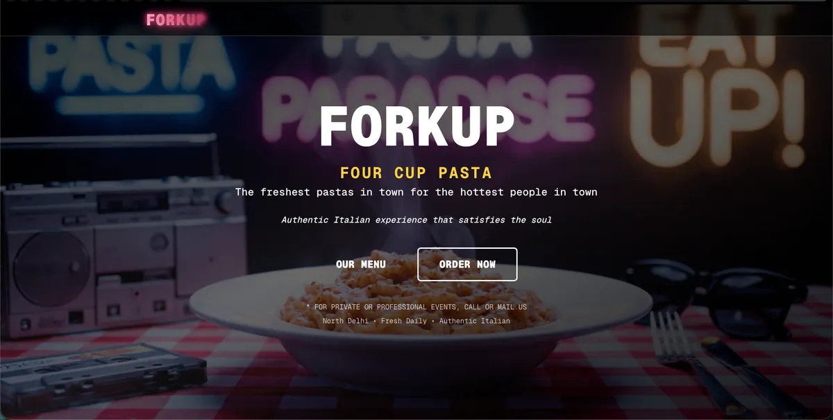 Forkup — Restaurant Ordering Portal